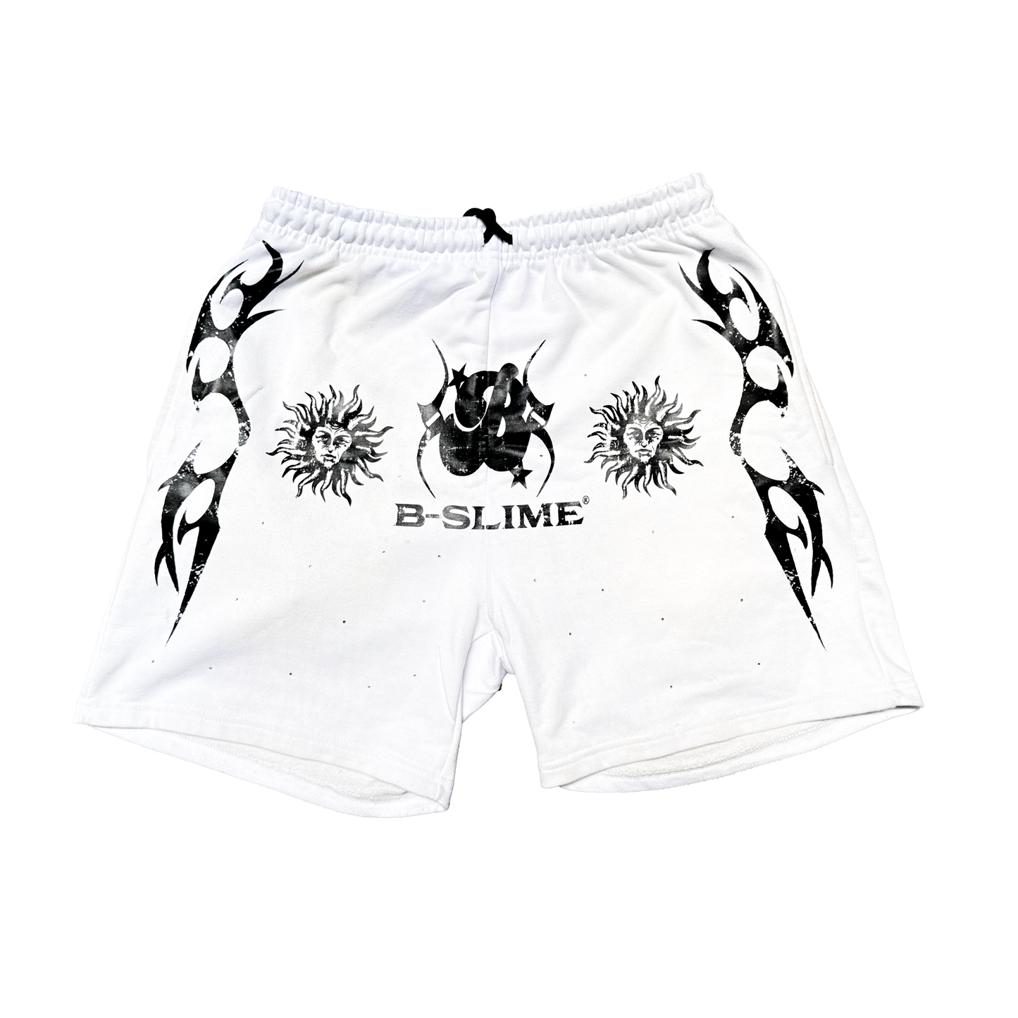 B-slime White Men Shorts